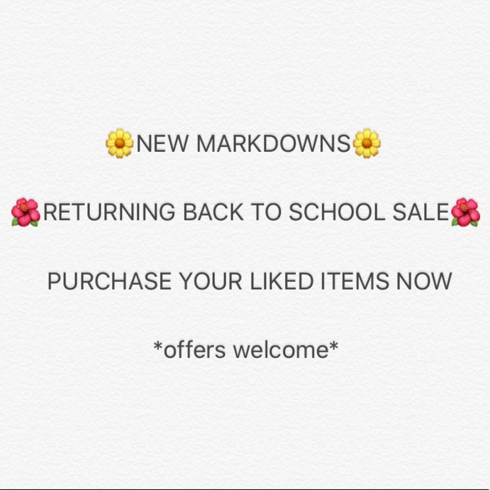 🌺 BACK TO SCHOOL SALE 🌺